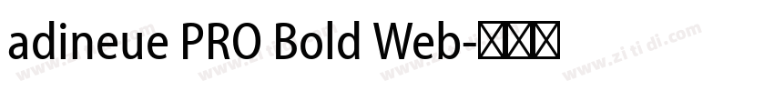 adineue PRO Bold Web字体转换